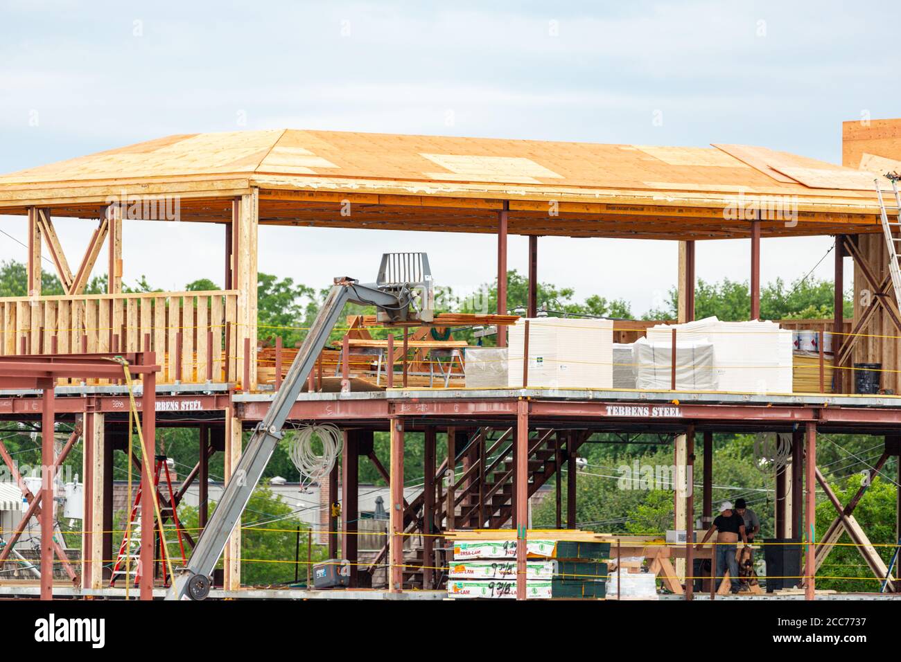 2 West Water Street im Bau in Sag Harbor, NY Stockfoto