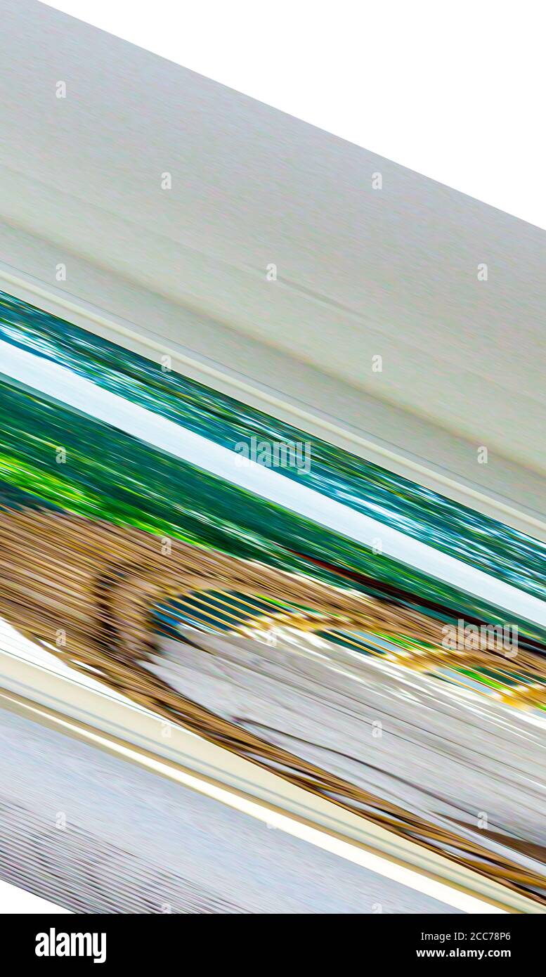 Vertikale Abstraktion bestehend aus farbigen Linien Stockfoto