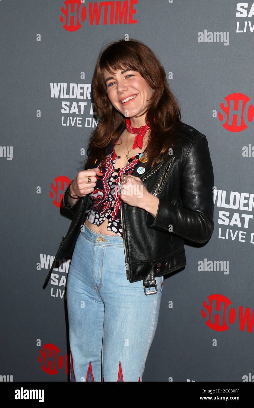 LOS ANGELES - 1. DEZEMBER: Jenny Lewis bei der Heavyweight Championship of the World Wilder vs. Fury - Ankunft im Staples Center am 1. Dezember 2018 in Los Angeles, CA Stockfoto