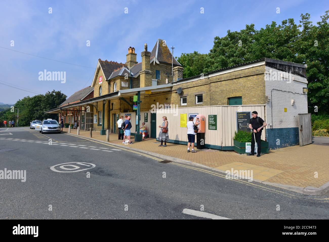 Shanklin Station auf der Isle of Wight Stockfoto