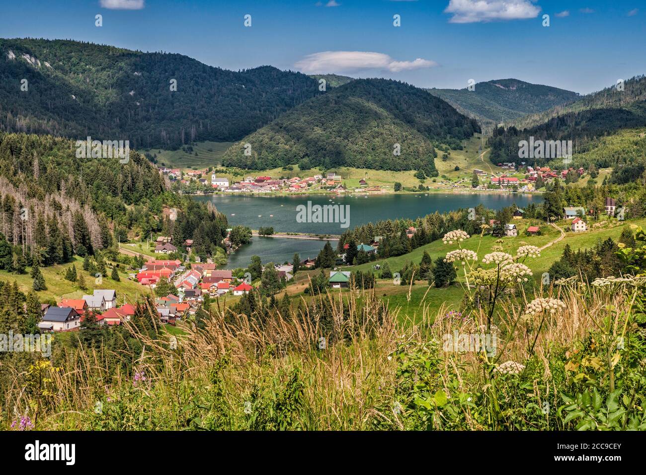 Palcmanska Masa, Stausee am Fluss Hnilec, Slowakischer Karst, Slowakisches Erzgebirge, Nationalpark Slowakisches Paradies, Region Kosice, Slowakei Stockfoto