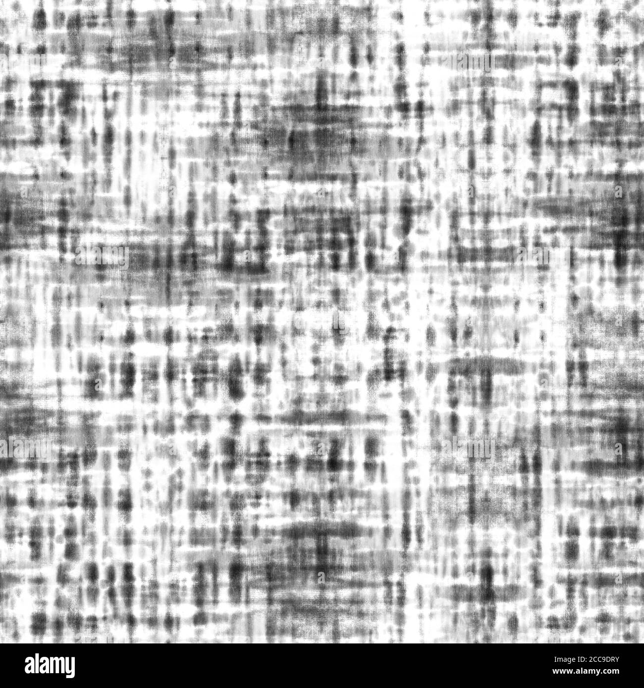 Krawatte Farbstoff Shibori Nahtloses Muster. Aquarell handbemalte schwarze Streifen auf weißem Hintergrund. Aquarell abstrakt gestreift karierte Textur. Für Tex drucken Stockfoto