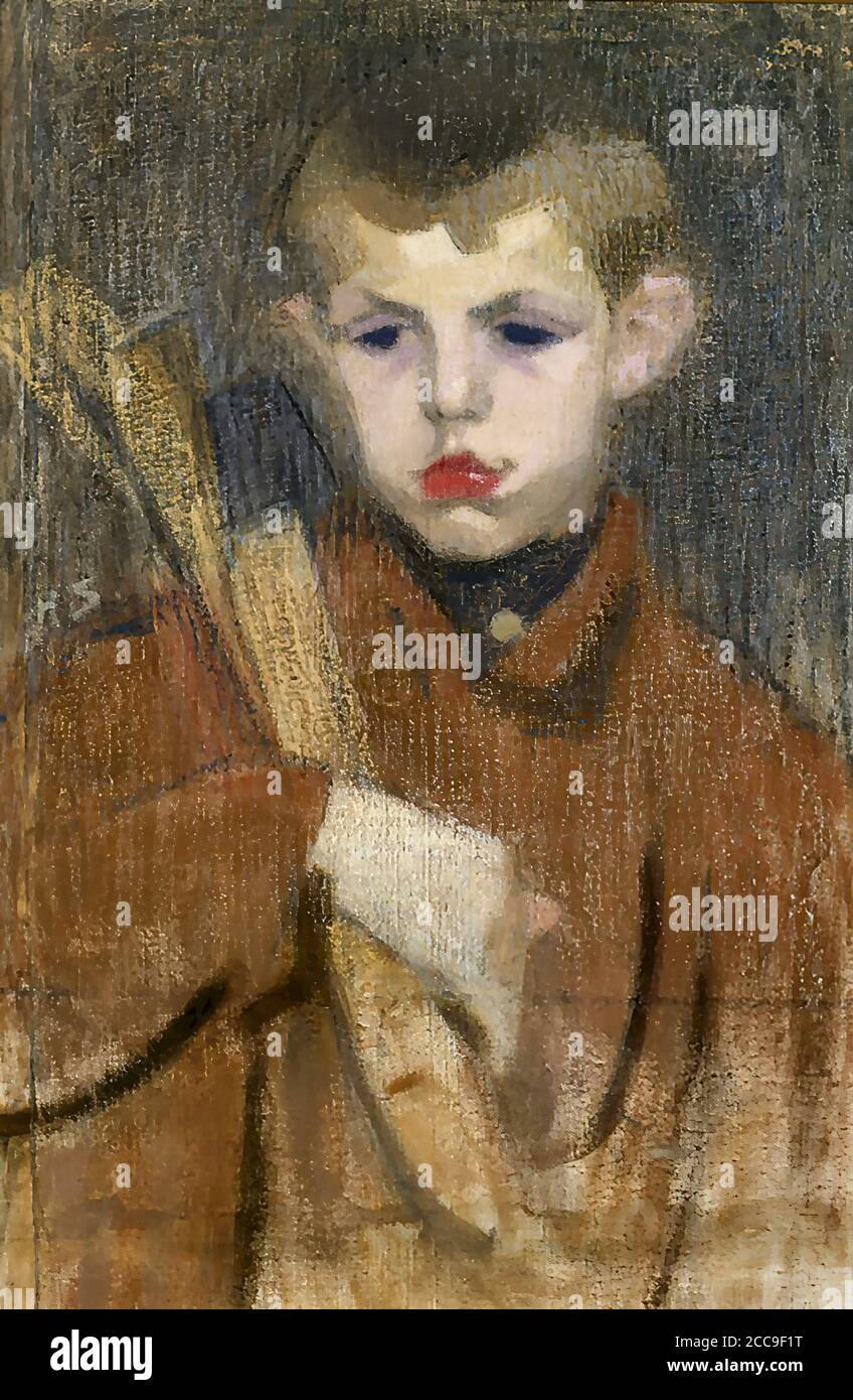 Schjerfbeck Helena - der Holzfäller - Finnische Schule - 19 Jahrhundert Stockfoto