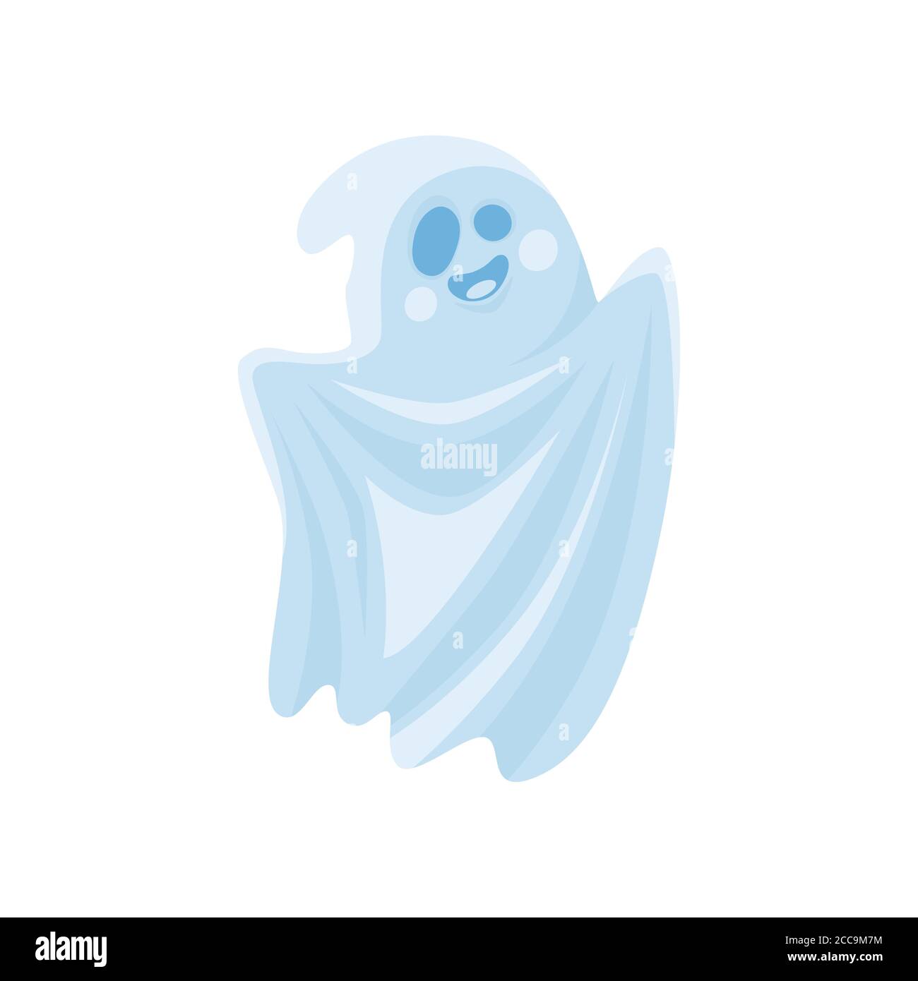 Cartoon niedlichen halloween Geist. Vektorgrafik. Stock Vektor