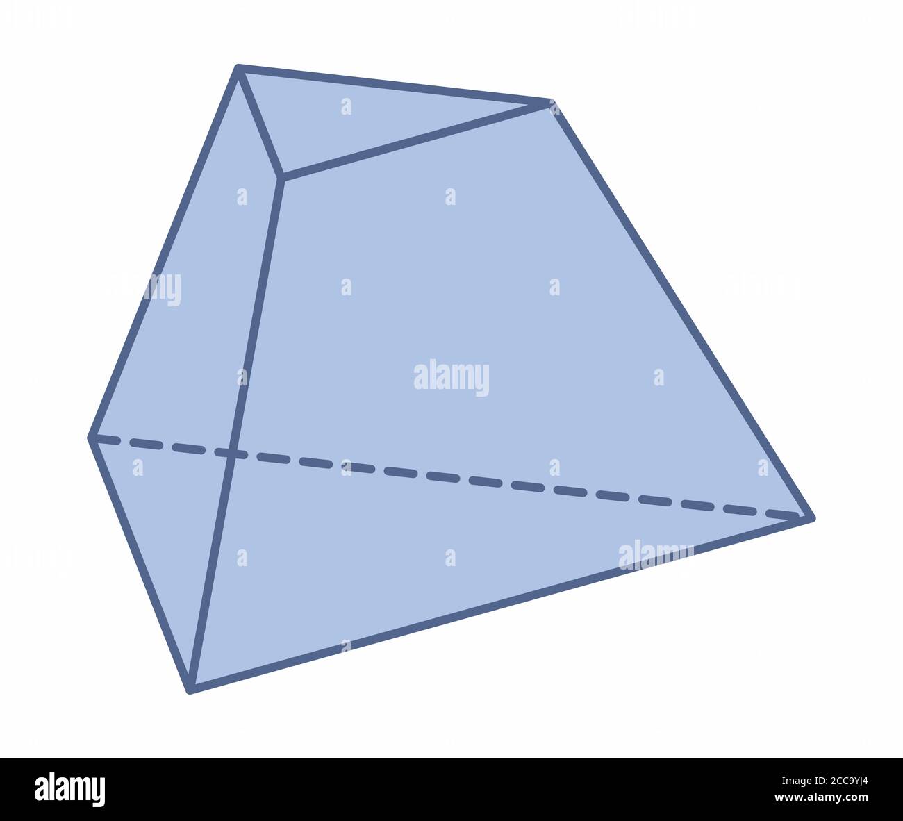 Dreieckspyramide Abgeschnitten Stock Vektor