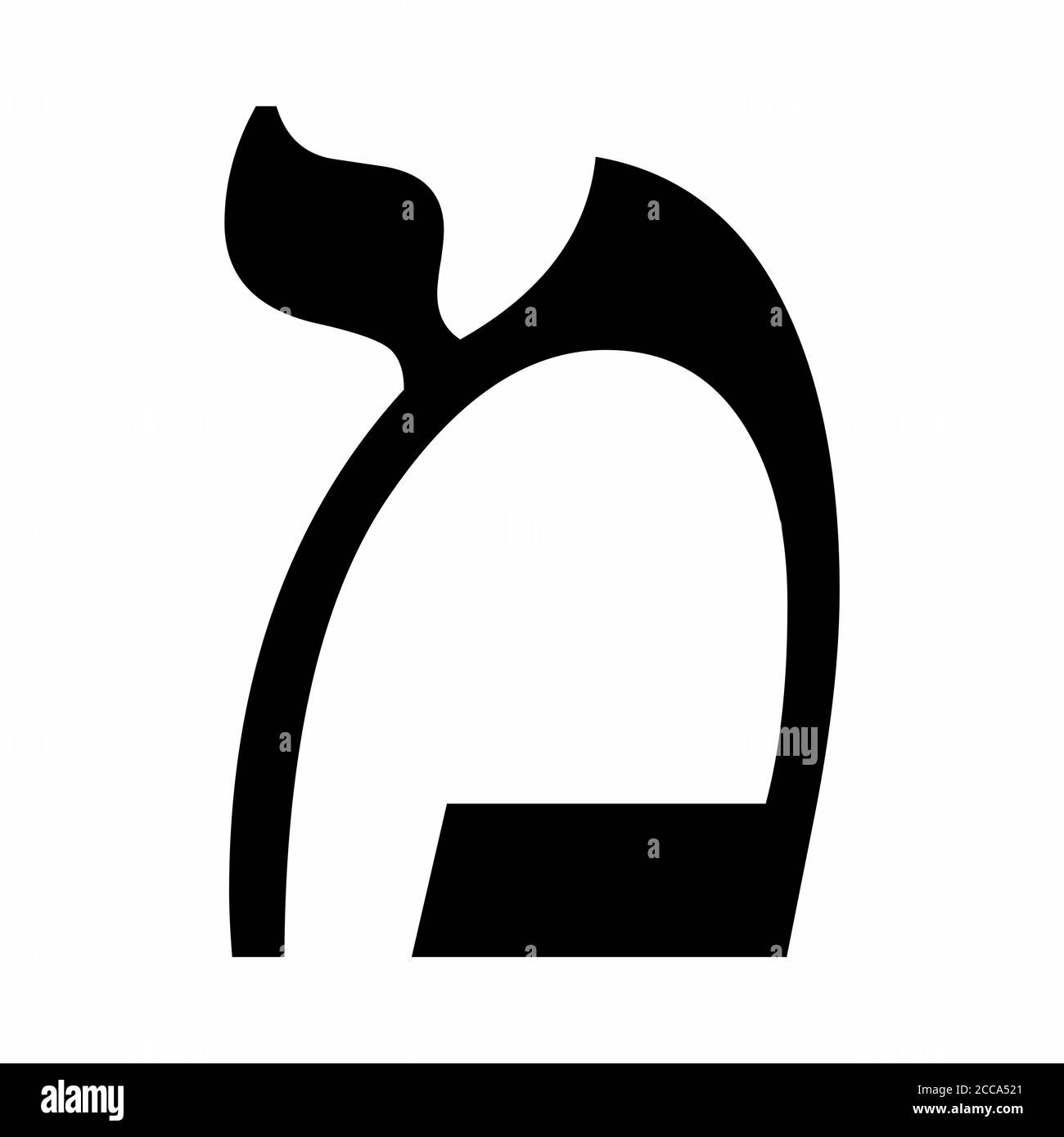 Hebräischer Buchstabe Mem Stock Vektor
