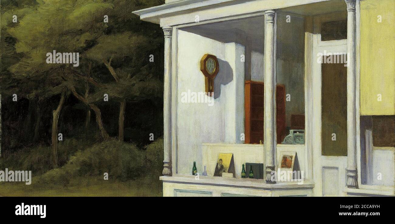 Seven A. M. Museum: Whitney Museum of American Art, New York. Autor: EDWARD HOPPER. Stockfoto