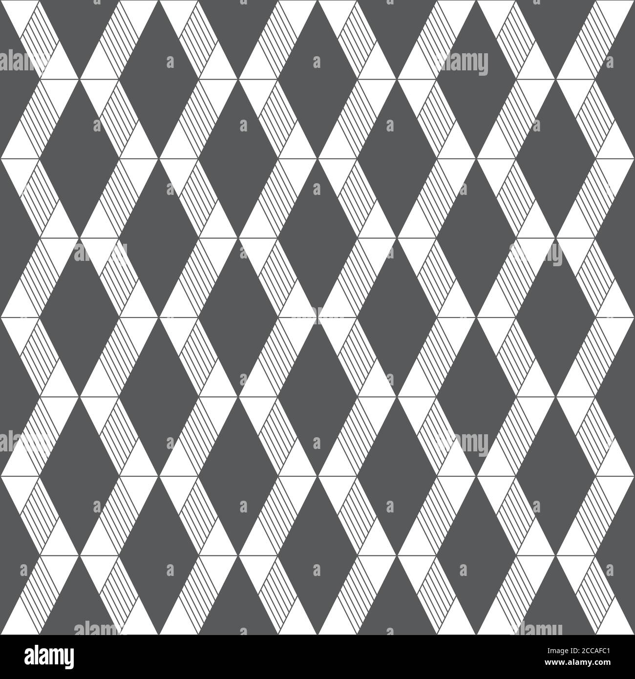 Nahtloses Muster. Unendlich wiederholende moderne geometrische Textur bestehend aus Dreiecken, Rauten. Dünne Linie. Vektor-Element des grafischen Designs Stock Vektor