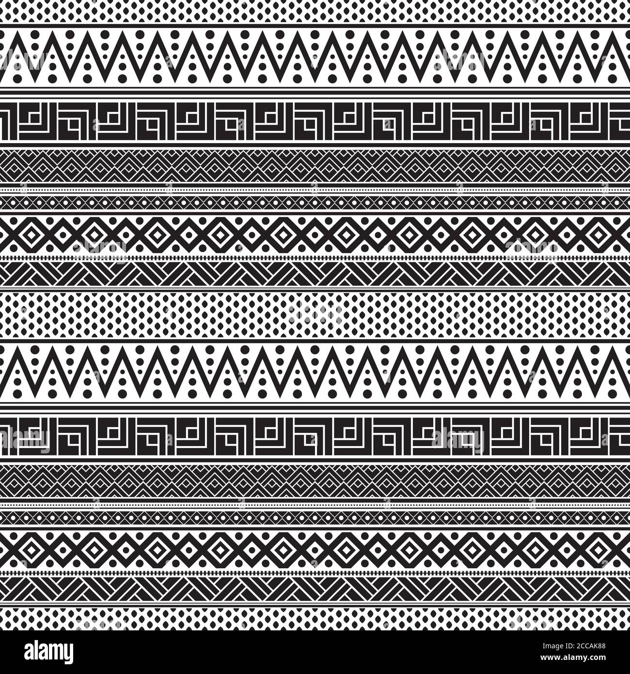 Tribal Nahtloses Muster geometrisch Nahtloses azteken Muster Design Stock Vektor