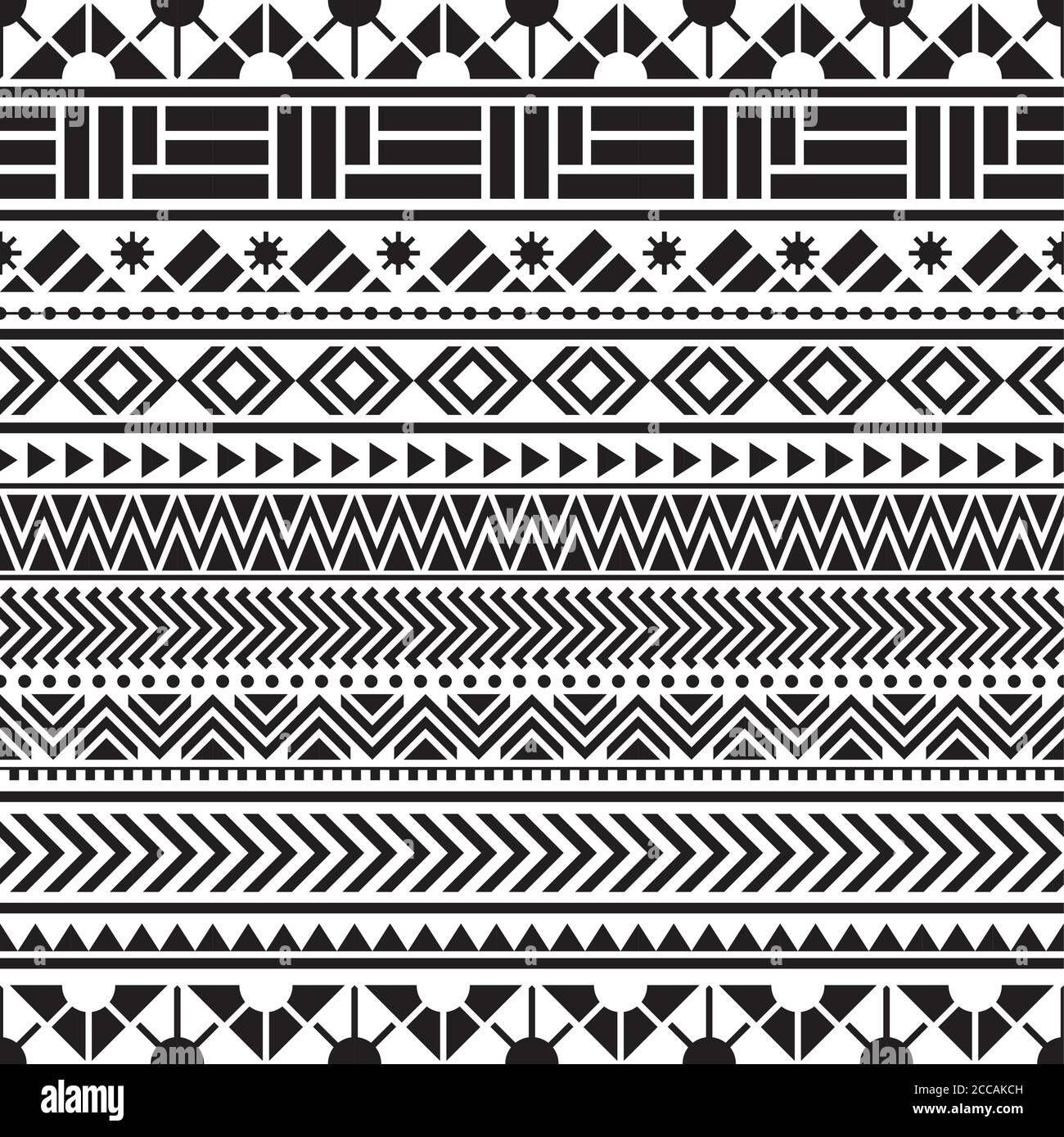 Tribal Nahtloses Muster geometrisch Nahtloses azteken Muster Design Stock Vektor