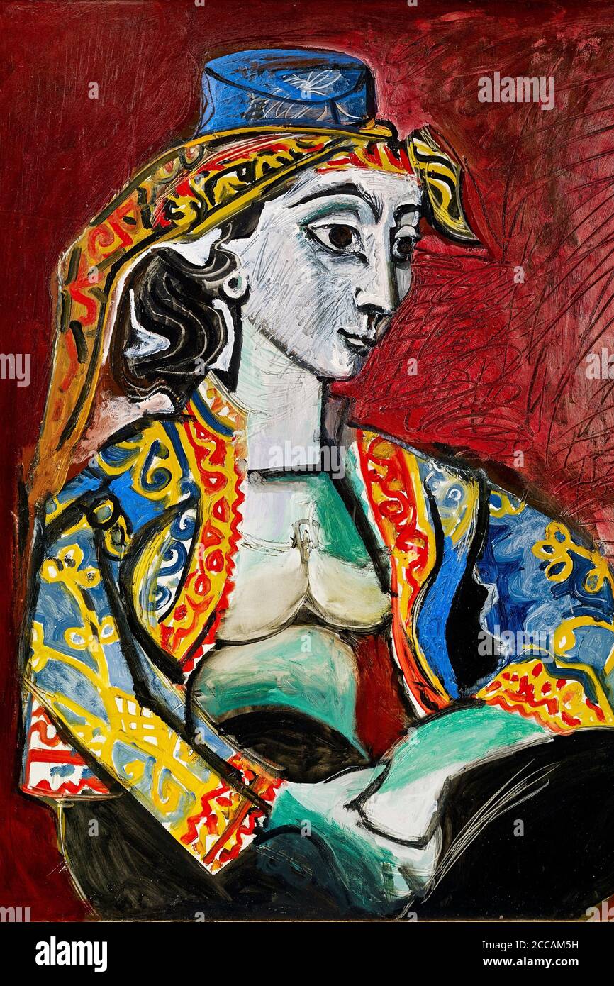 Jacqueline in türkischem Kostüm. Museum: Sammlung Catherine Hutin-Blay.  Autor: PABLO PICASSO Stockfotografie - Alamy