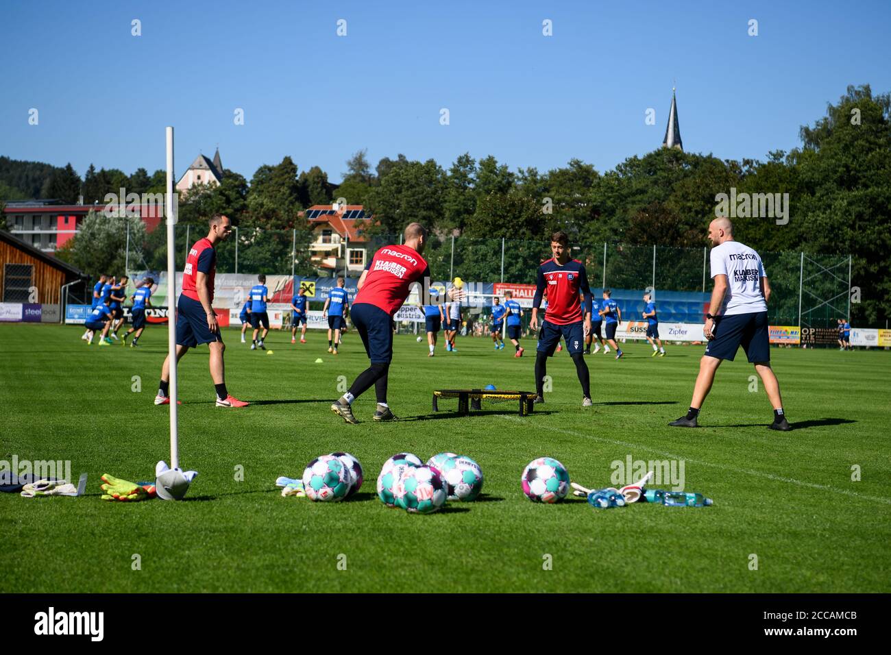 Überblick. GES/Fußball/2. Bundesliga: Karlsruher SC - Trainingslager, 08/20/2020 Fußball: 2. Bundesliga: KSC Trainingslager, Bad Leonfelden, Österreich, 20. August 2020 - weltweite Nutzung Stockfoto