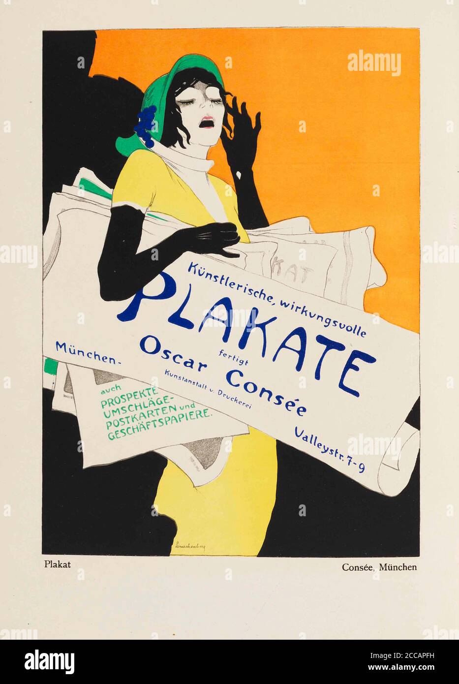 Effektive Kunstposter: Oscar Consée. Museum: PRIVATE SAMMLUNG. Autor: WALTER SCHNACKENBERG. Stockfoto