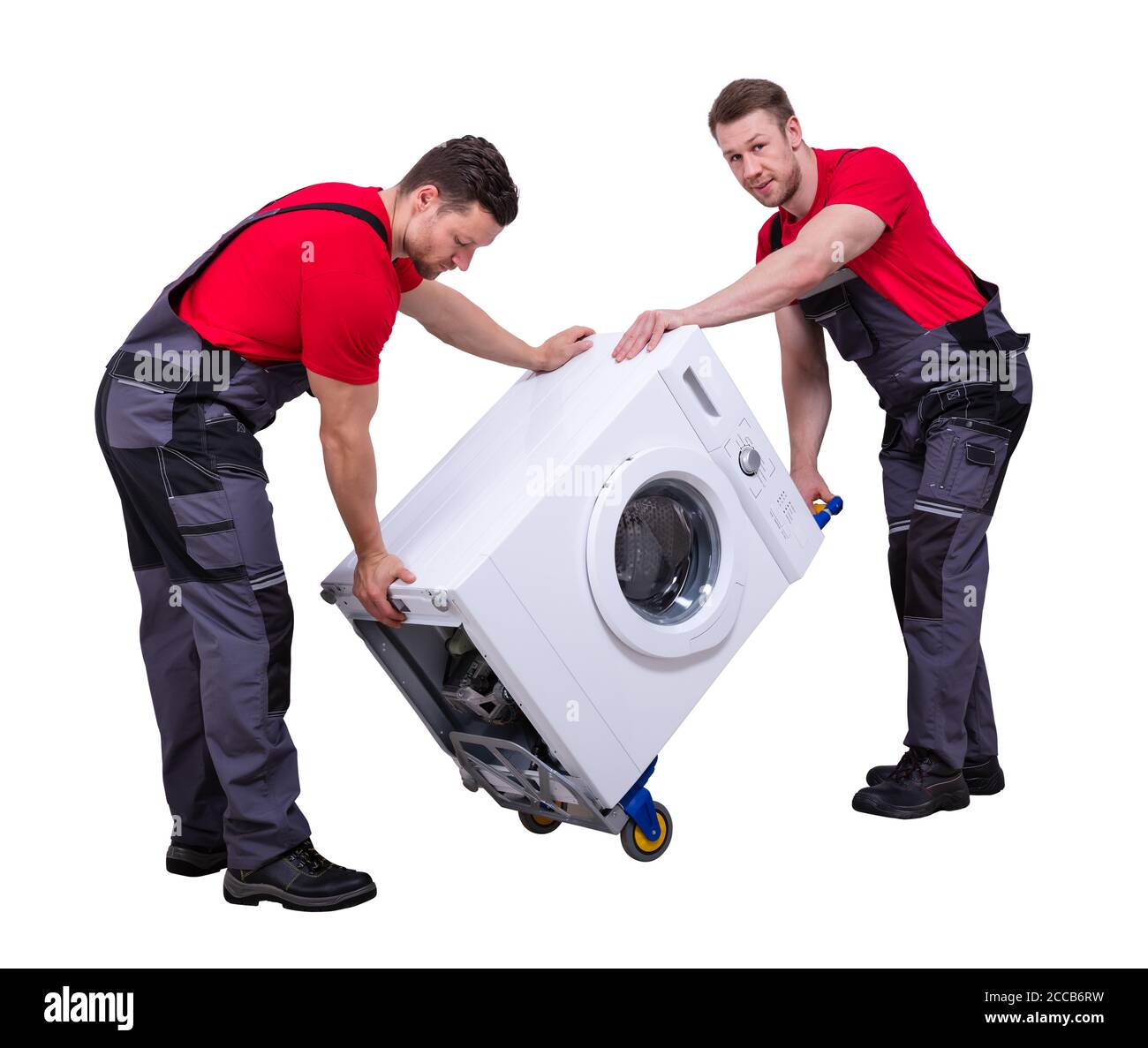Washing Machine Appliance Delivery Home Services Und Relocation Stockfoto