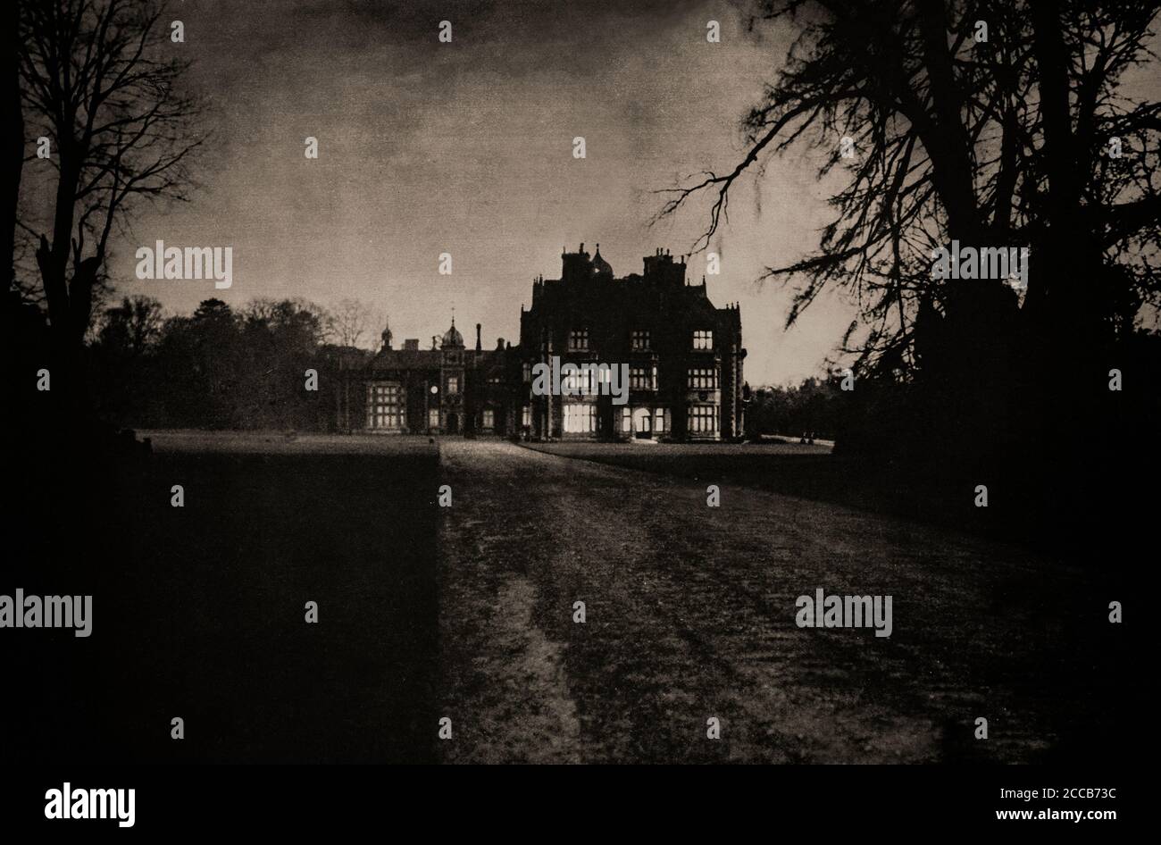 Sandringham House in Norfolk, von wo aus am 17. Januar 1936 bekannt gegeben wurde, dass König George V mit einer Erkältung nicht gut war. Stockfoto