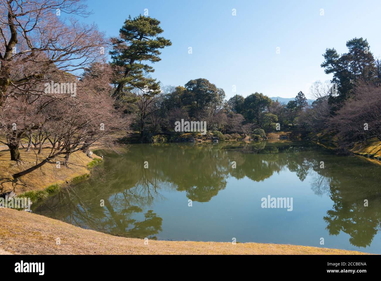 Kyoto, Japan - Sento Imperial Palace (Sento Gosho) in Kyoto, Japan. Es ist ein großer Garten, früher das Gelände eines Palastes für pensionierte Kaiser. Stockfoto