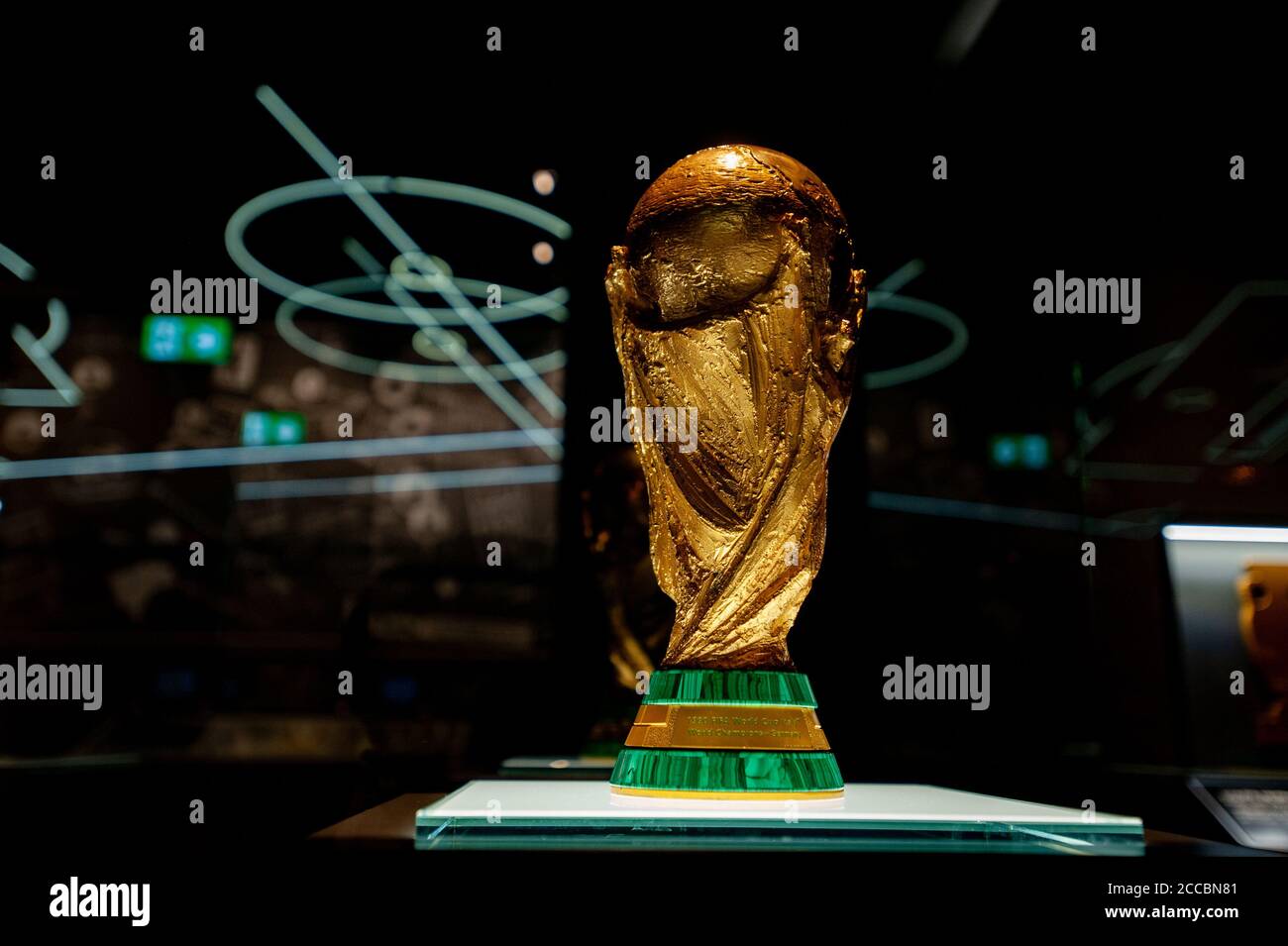 DORTMUND, DEUTSCHLAND - 19. AUGUST 2020: WM im deutschen Fußballmuseum. Stockfoto