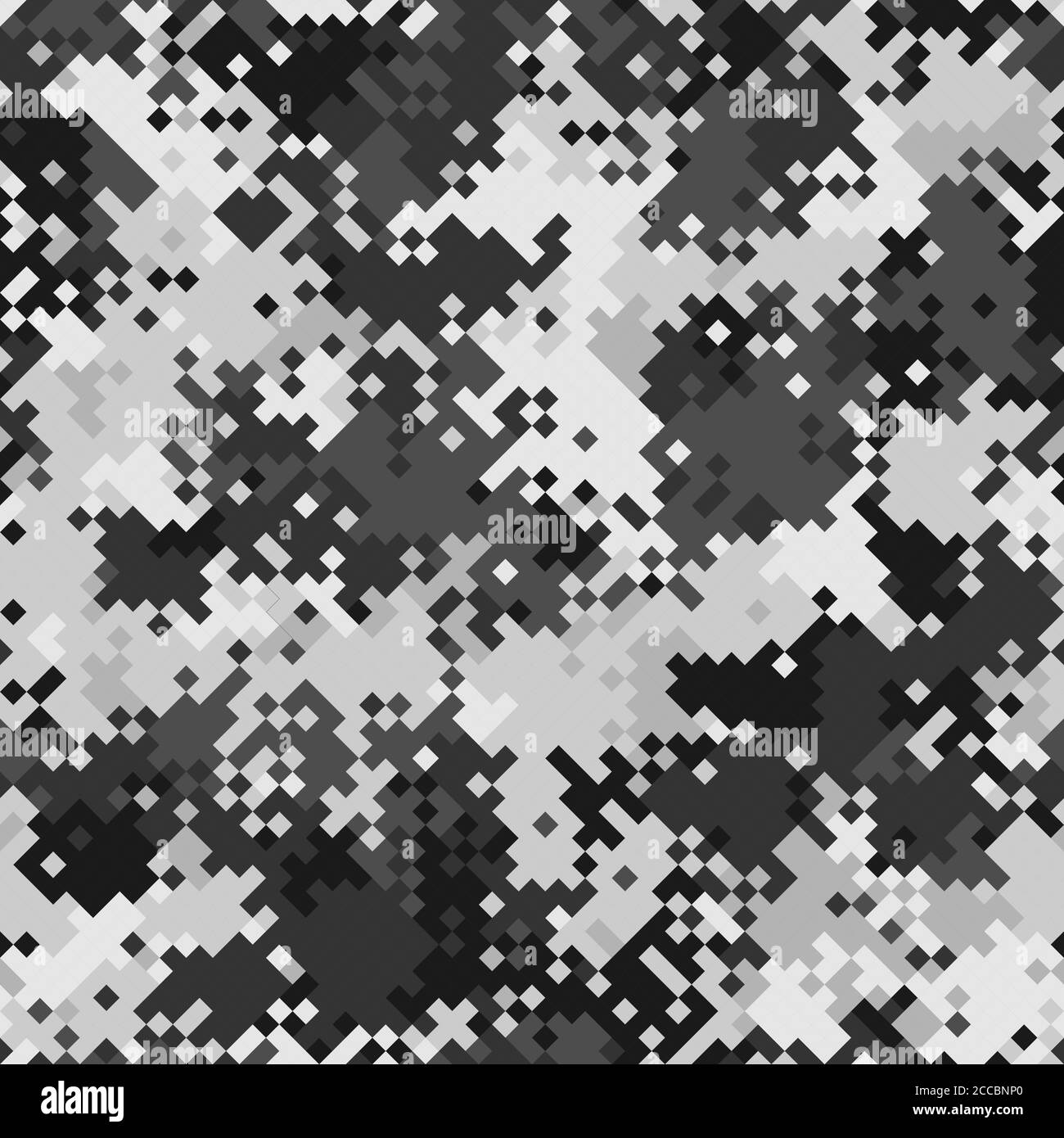 Nahtlose digitale Bildpunktstruktur für arktische Pixel für den Textildruck in der Armee Stock Vektor
