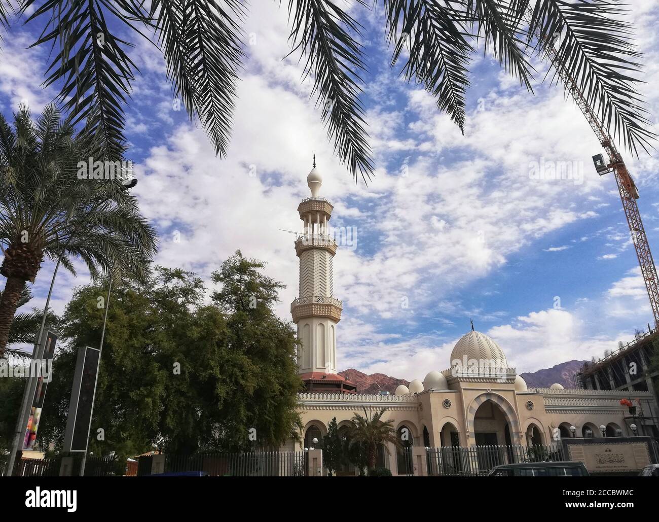 Schöne Aufnahme der Sharif Hussein bin Ali Moschee Stockfoto