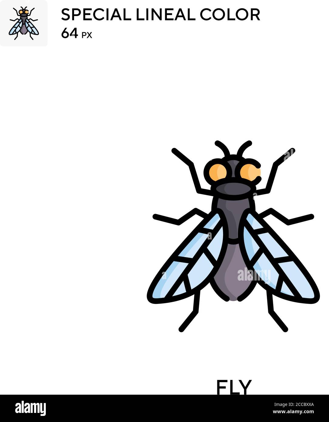 Fly Special Linienfarbe Symbol. Illustration Symbol Design Vorlage für Web mobile UI-Element. Perfekte Farbe modernes Piktogramm auf editierbare Kontur. Stock Vektor