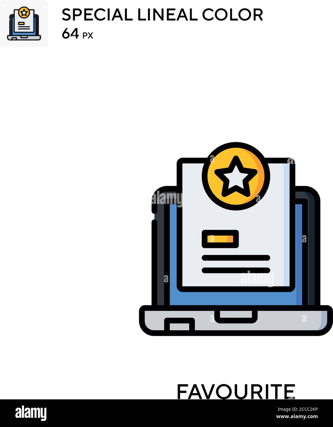 Symbol für bevorzugte spezielle Linienfarben. Illustration Symbol Design Vorlage für Web mobile UI-Element. Perfekte Farbe modernes Piktogramm auf editierbare Kontur. Stock Vektor