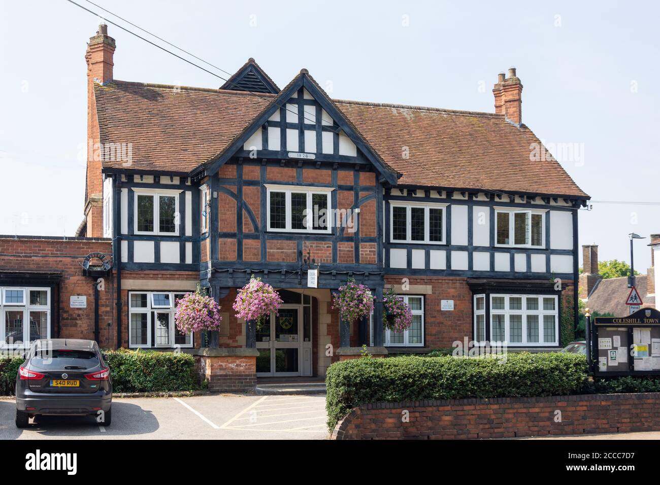 Coleshill Town Hall, High Street, Coleshill, Warwickshire, England, Großbritannien Stockfoto
