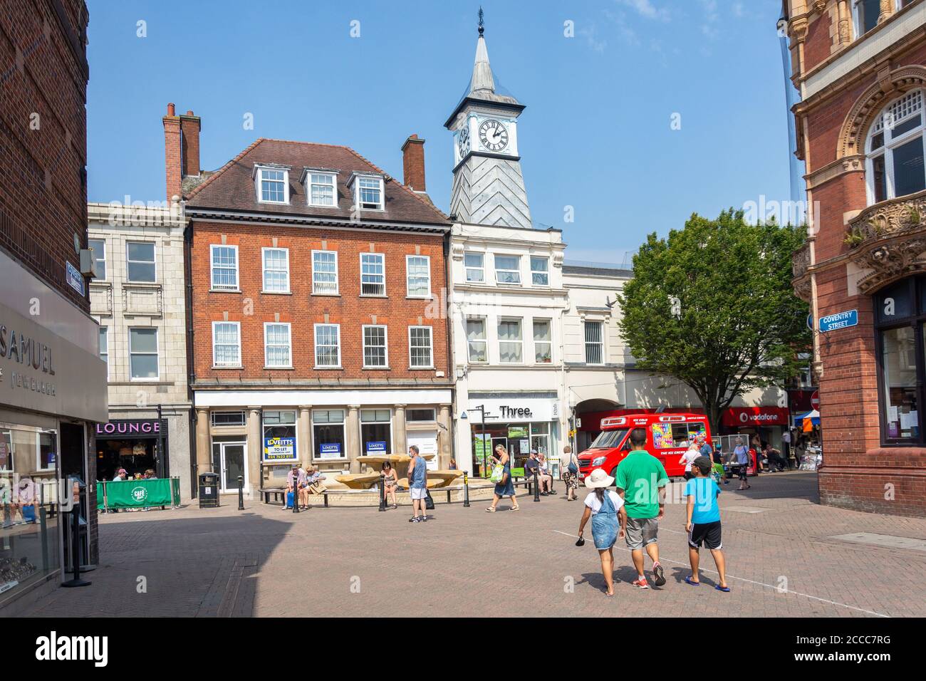 Market Place, Nuneaton, Warwickshire, England, Großbritannien Stockfoto