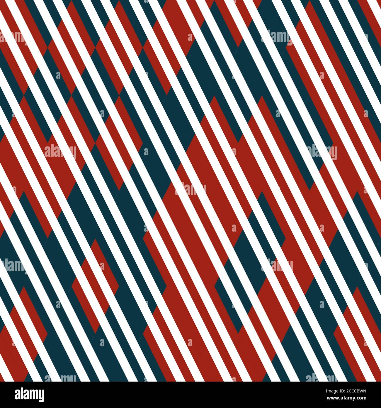 Nahtloses Muster mit roten und grünen Streifen Stock Vektor