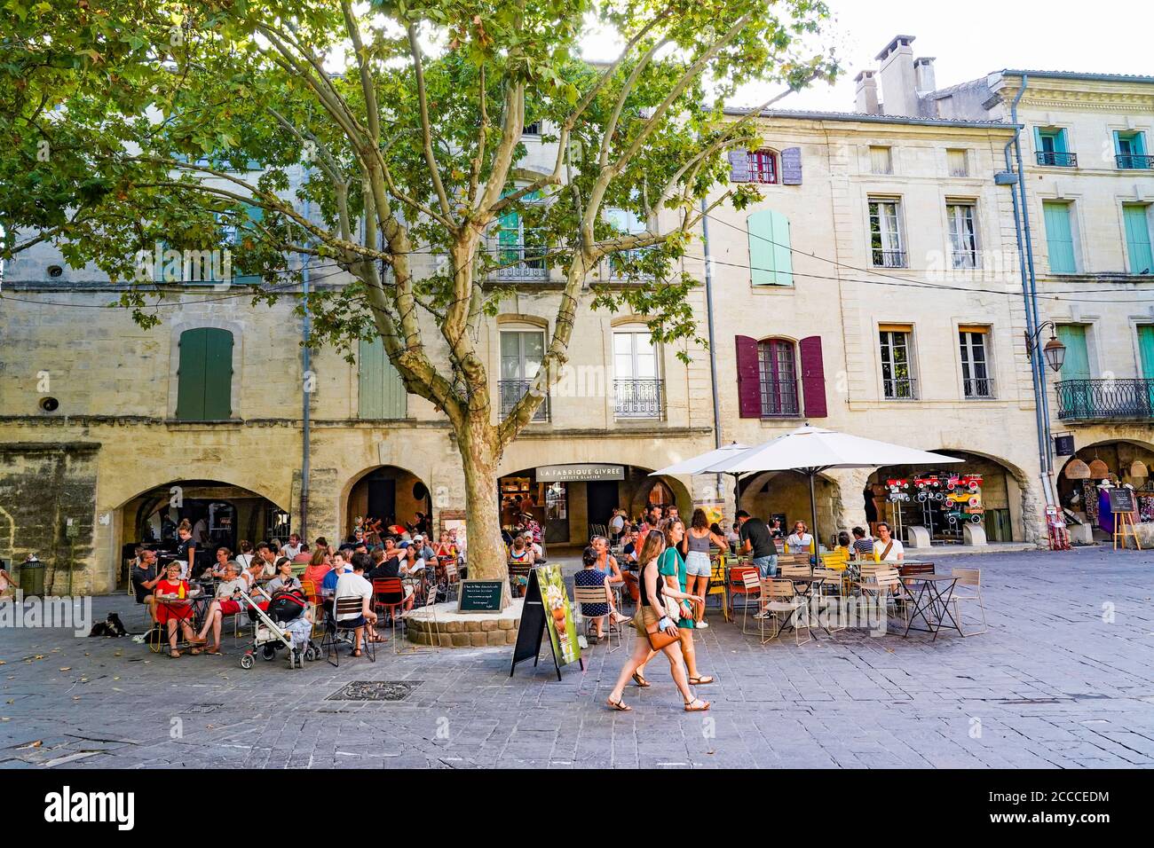 Frankreich. Gard (30) Uzes. Das Kräuterquadrat Stockfoto