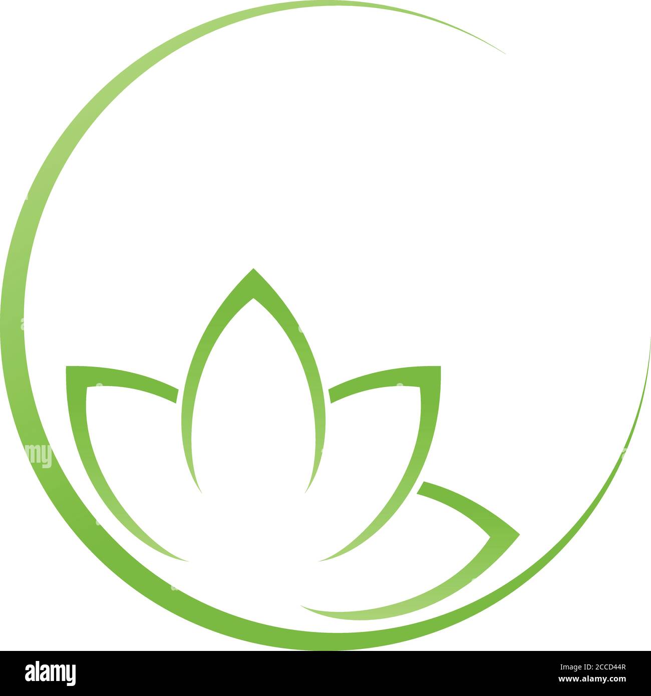 Blätter, Pflanze, Wellness, Naturheilkunde, Gärtner, Logo Stock Vektor