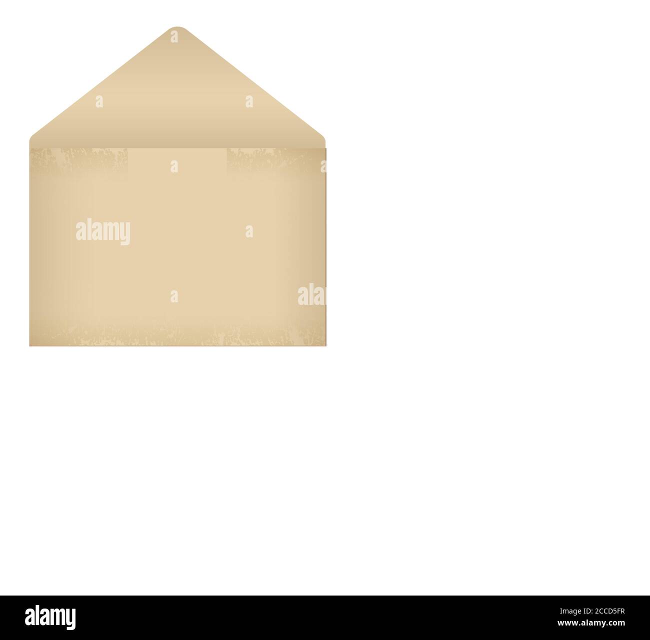 Vintage Umschlag, Briefpapier, Wachs Dichtung flach set Stock Vektor