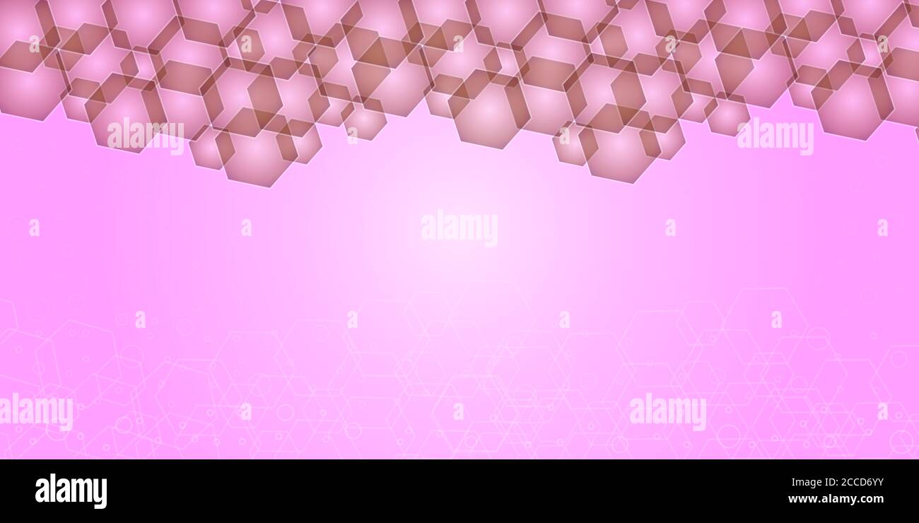 Moderner sechseckiger abstrakter geometrischer Hintergrund Stockfoto