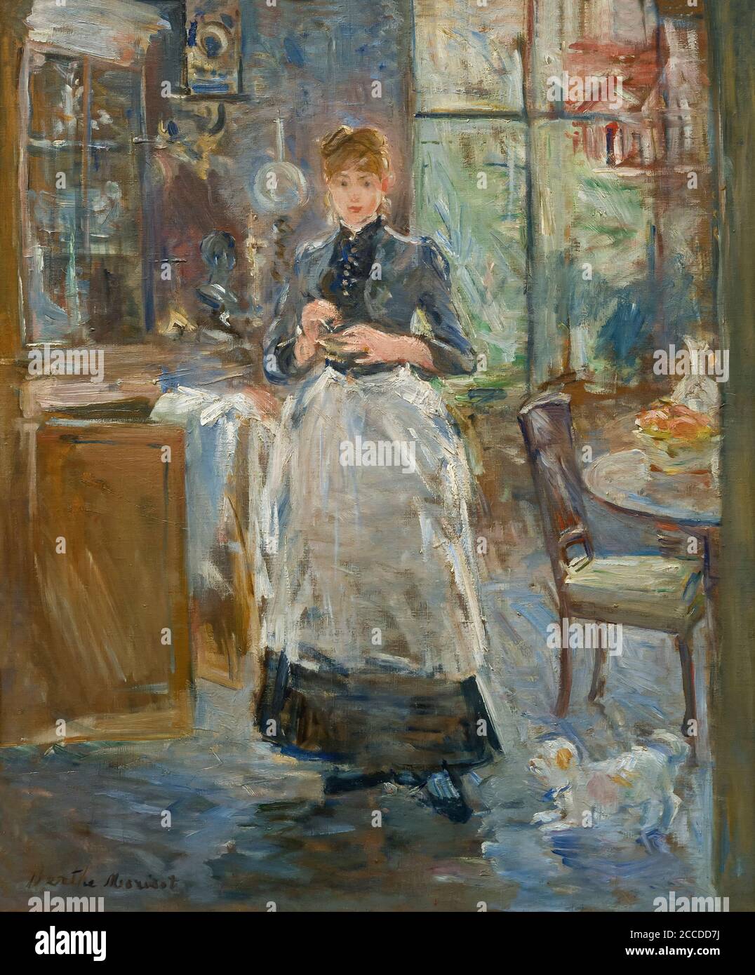 Im Speisesaal, Berthe Morisot, 1886, Nationalgalerie, Washington DC, USA, Nordamerika Stockfoto