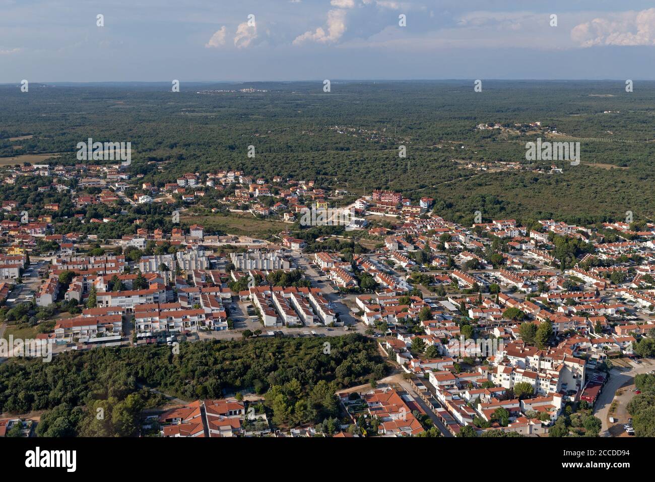 Luftaufnahme, Barbariga, Istrien, Kroatien Stockfoto