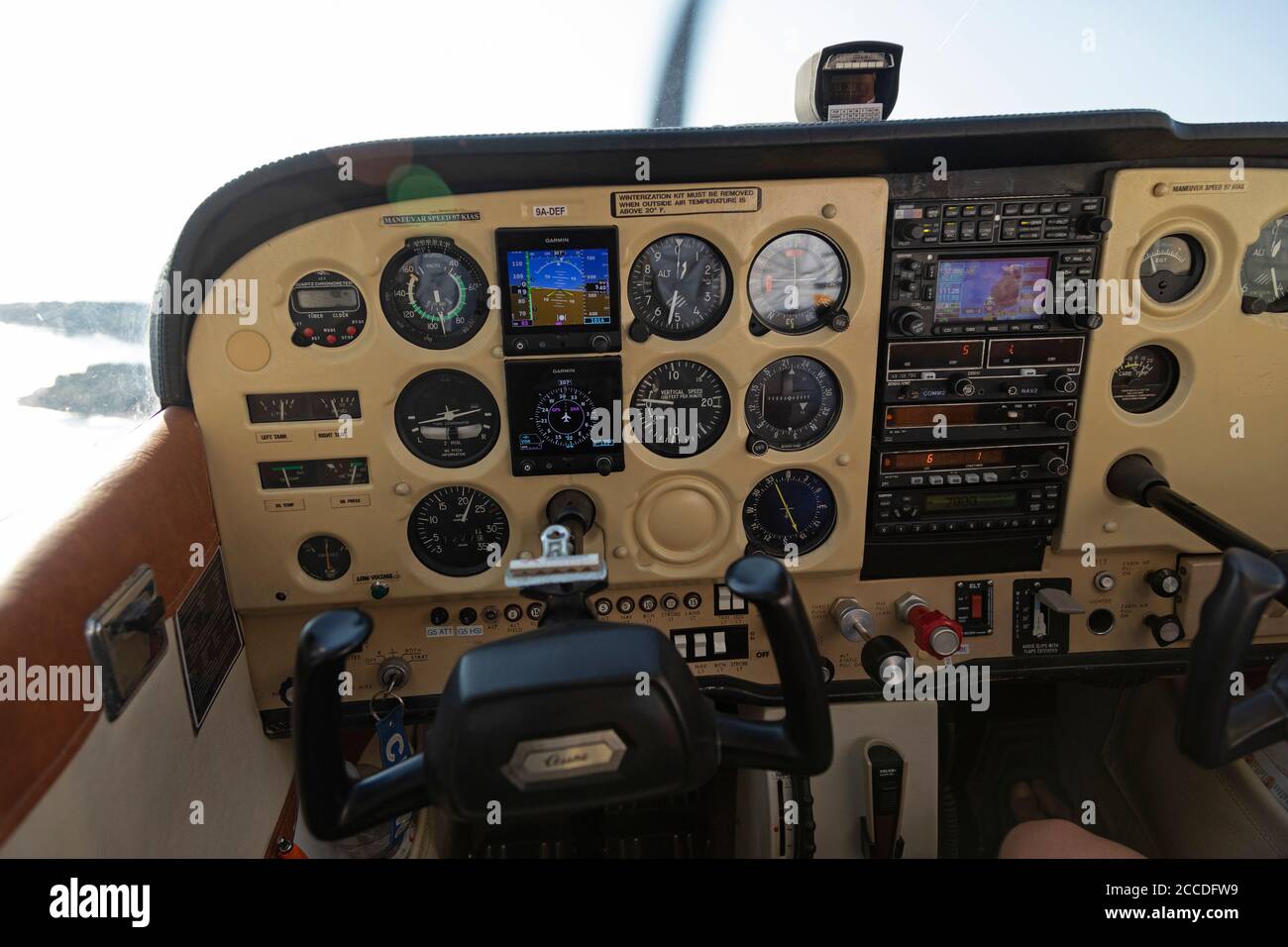 Rundflug in der Nähe von Medulin, Istrien, Kroatien Stockfoto
