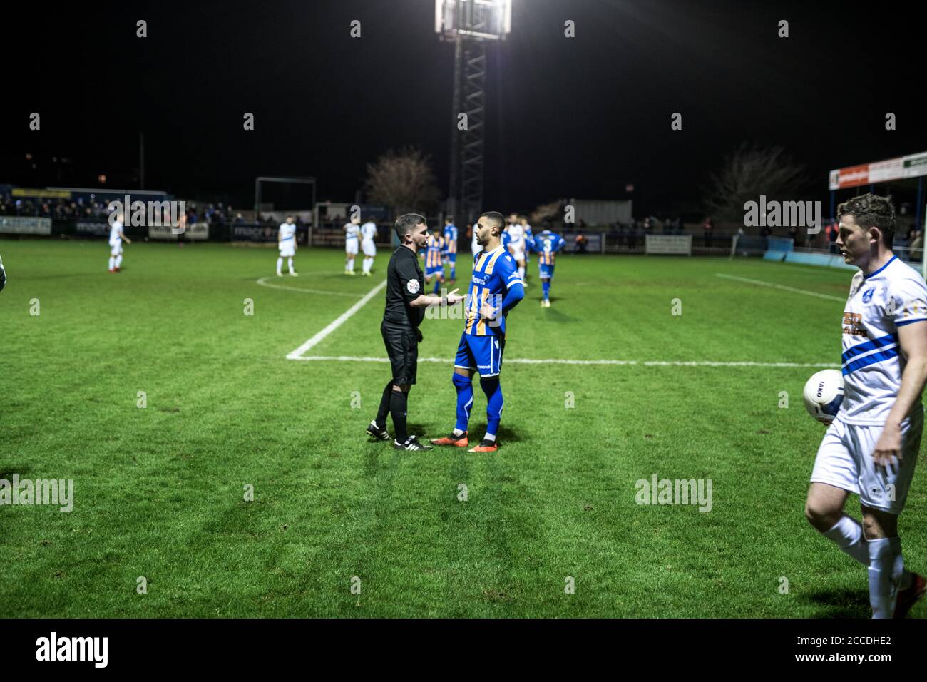 25/02/2020 Wealdstone vs Chelmsford City 0-1. Grosvenor Vale Stadium. National League South. Tom Knowles erzielte das Siegtor für Chelmsford City. Stockfoto