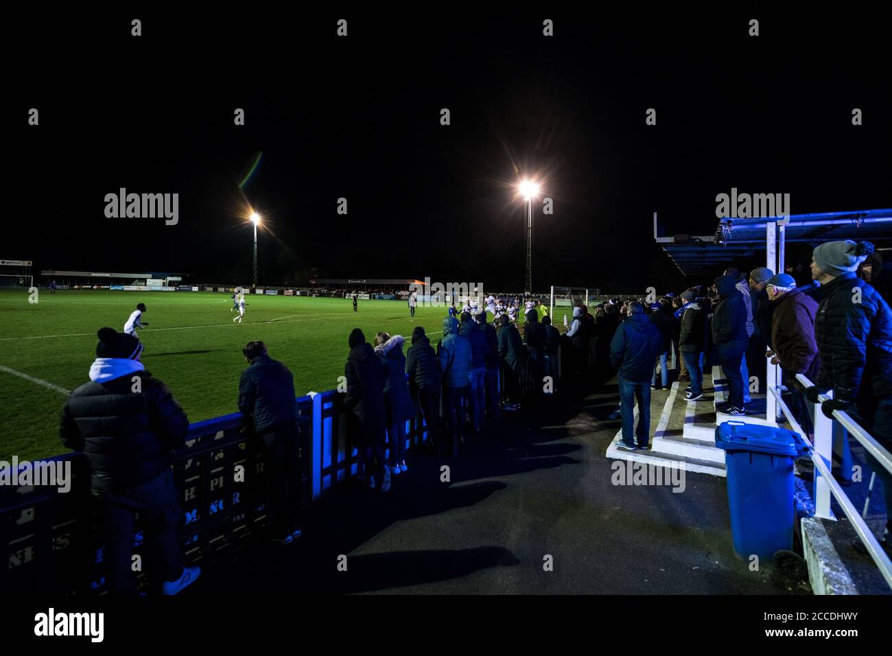 25/02/2020 Wealdstone vs Chelmsford City 0-1. Grosvenor Vale Stadium. National League South. Tom Knowles erzielte das Siegtor für Chelmsford City. Stockfoto