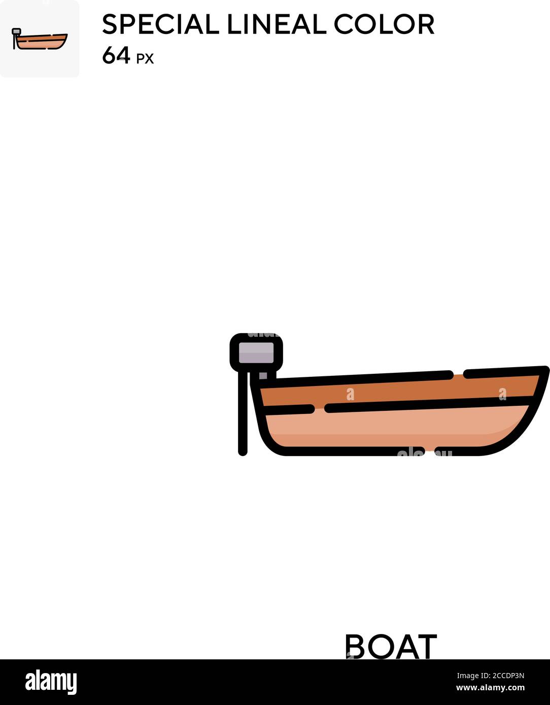 Boot Special Linienfarbe Symbol. Illustration Symbol Design Vorlage für Web mobile UI-Element. Perfekte Farbe modernes Piktogramm auf editierbare Kontur. Stock Vektor