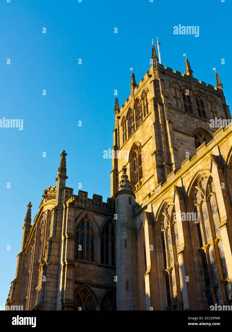 Die mittelalterliche Kirche der Heiligen Jungfrau Maria in der Lace Market Bereich von Nottingham Stadtzentrum England Großbritannien Stockfoto