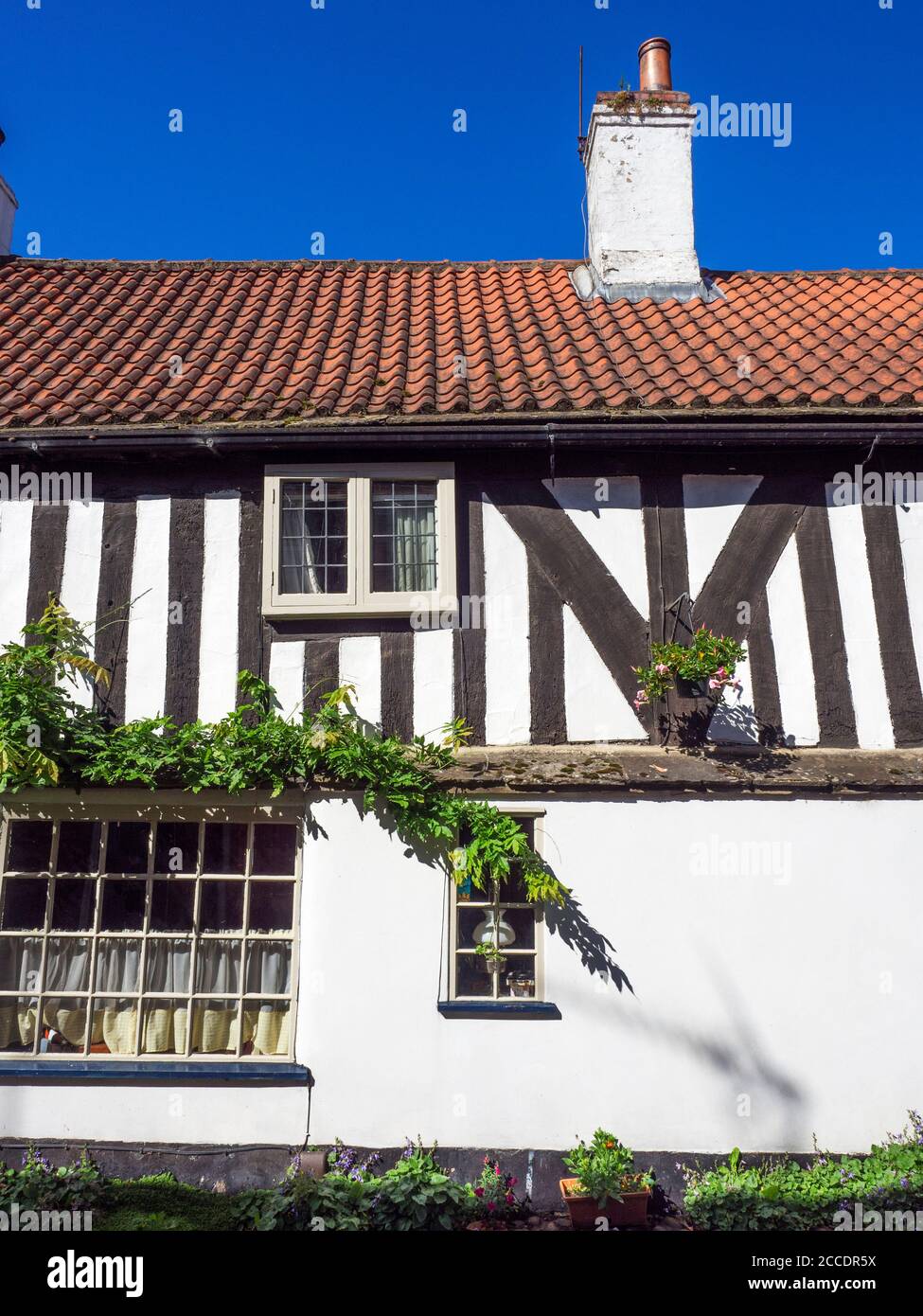 St Johns House, ein unter Denkmalschutz gerahmtes Gebäude in der Church Lane In Knaresborough North Yorkshire England Stockfoto