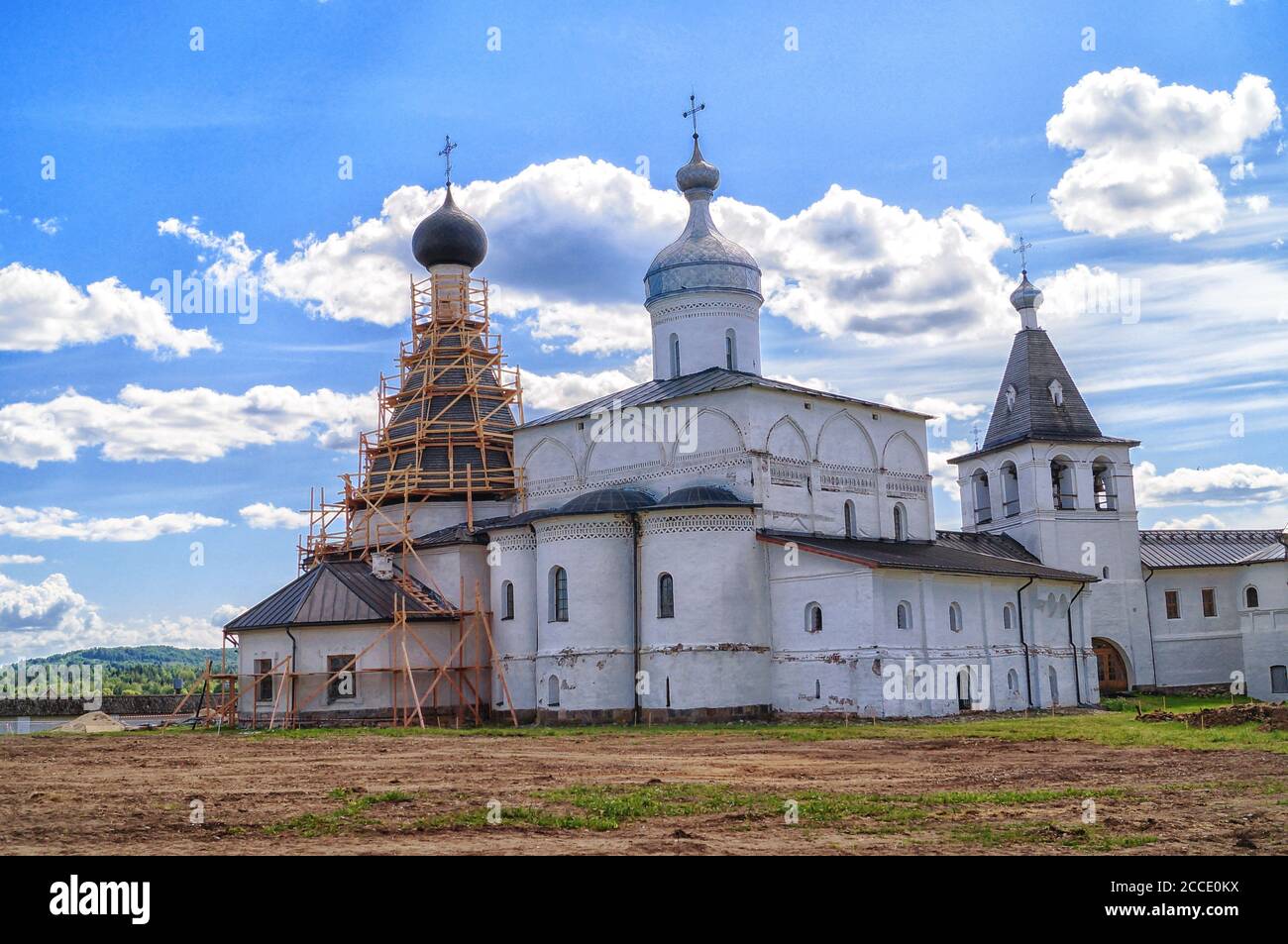 Russland, Wologda Region, Ferapontow Belosersky Kloster - Juni 13.2014 : Kloster der Russischen Orthodoxen Kirche. Russische Touristenattraktion. Stockfoto
