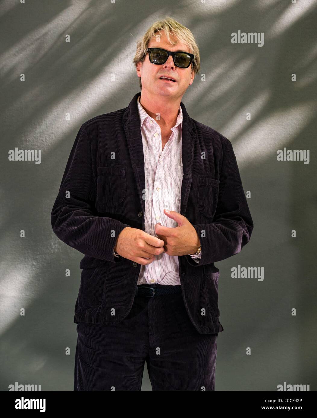 Edinburgh International Book Festival: Julian Clary, englischer Schwulenkomiker, Schauspieler, Moderator und Romanautor Stockfoto