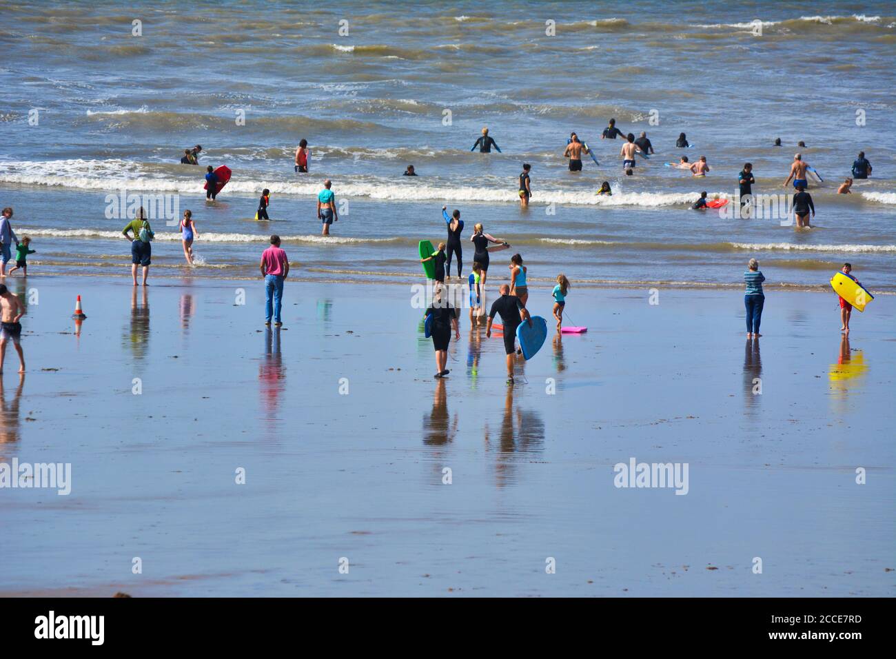 Rest Bay Strand in Wales, Großbritannien Stockfoto