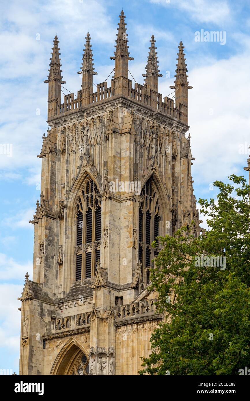 York Minster Gotische Kathedrale, York, Yorkshire, England Stockfoto