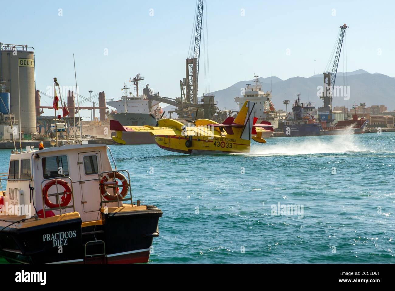 Feuerwehrflugzeug Stockfoto