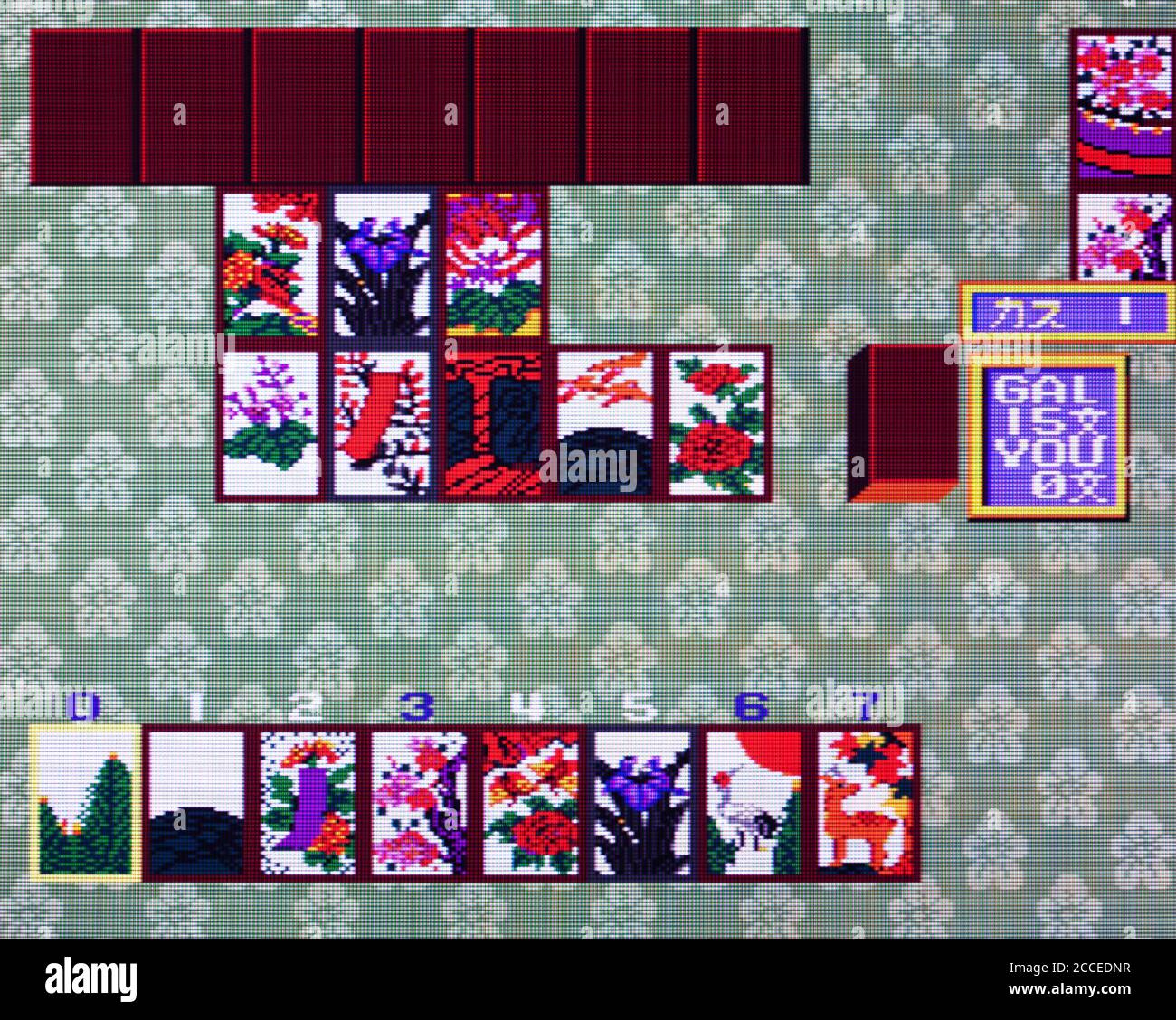 Idol Hanafuda Fan Club - PC Engine Videogame - Editorial Nur verwenden Stockfoto