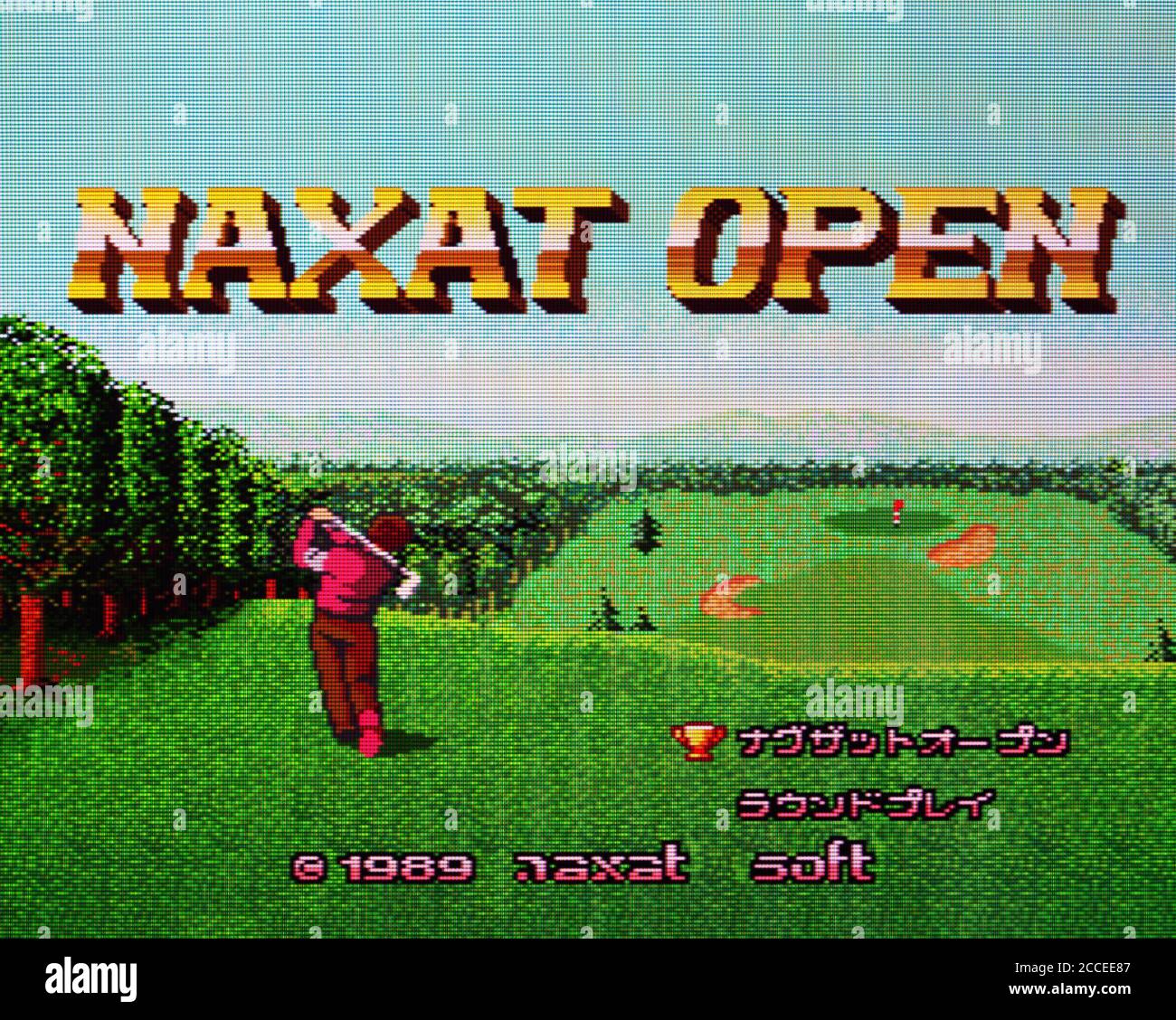 Naxat Open - PC Engine Videogame - nur zur redaktionellen Verwendung Stockfoto