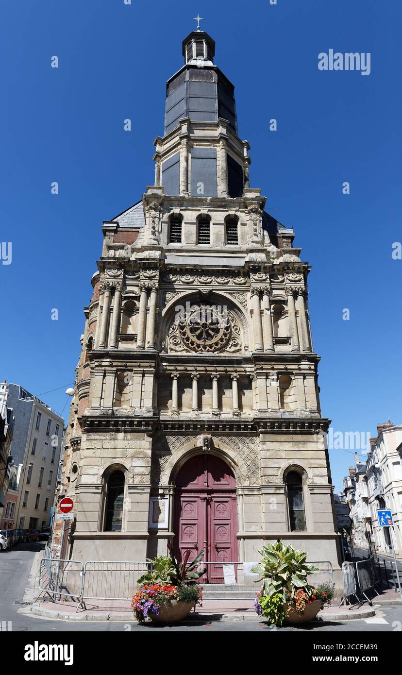 Notre-Dame De Bon Secours Kirche in Trouville-sur-Mer, Frankreich Stockfoto