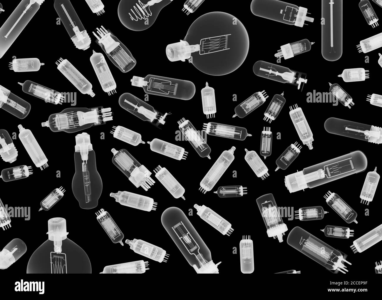 Glühlampen, Röntgen Stockfoto