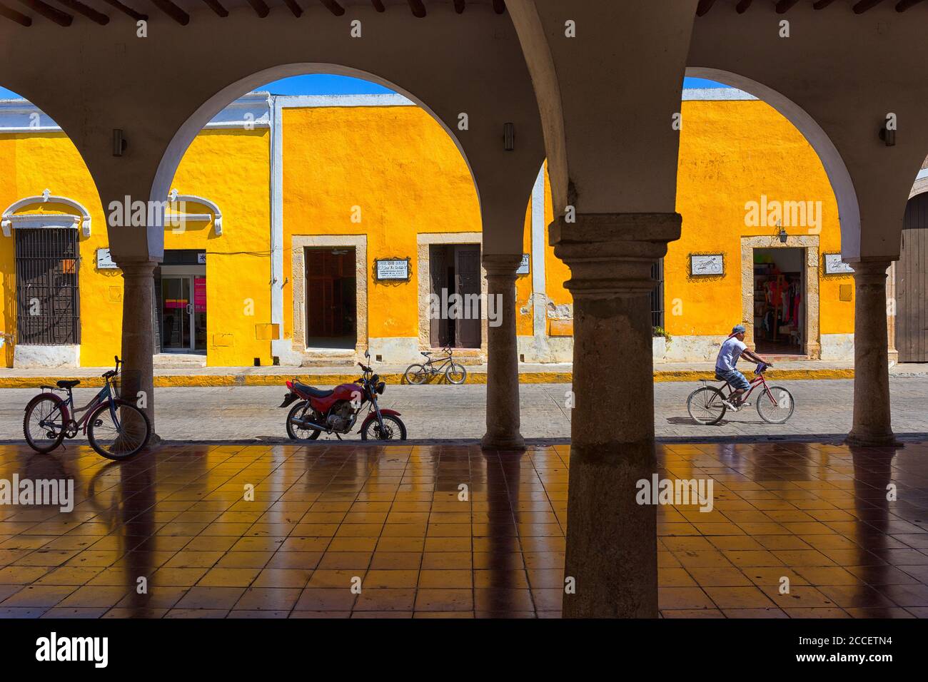 Mexiko, Yucatan-Zustand, Izamal, die gelbe Stadt Stockfoto